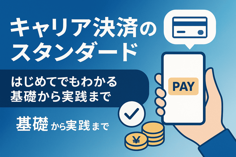 キャリア決済のスタンダード｜はじめてでもわかる基礎から実践まで